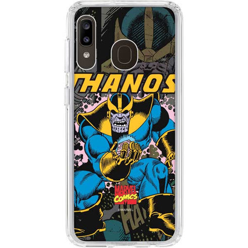 Marvel Classic Comics Thanos Galaxy A20 Clear Case